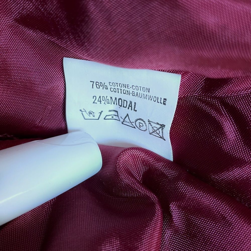 Loredana Baby Velvet Girls Dress Sz 75 US 10 Burgundy Embroidered Collar Holiday - Picture 7 of 12